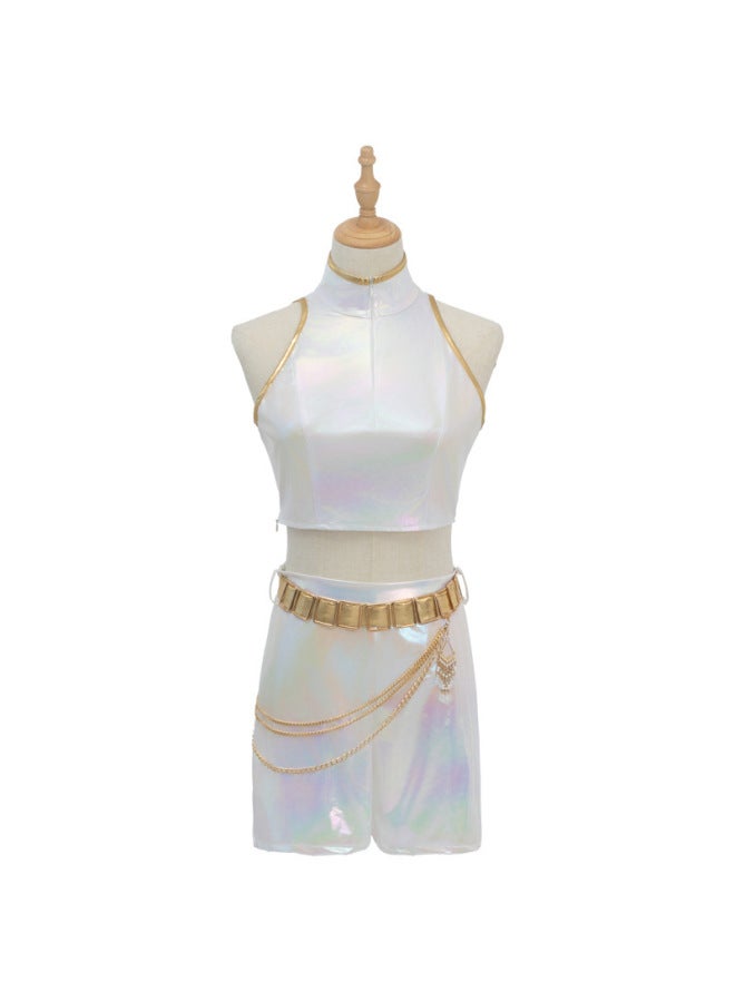 هالوين جديد كيبوب فتاة صياد الشياطين مجموعة كوزبلاي زي Lumizo Yomi Ra أبيض مسرح عرض كوزبلاي زي - Image 5