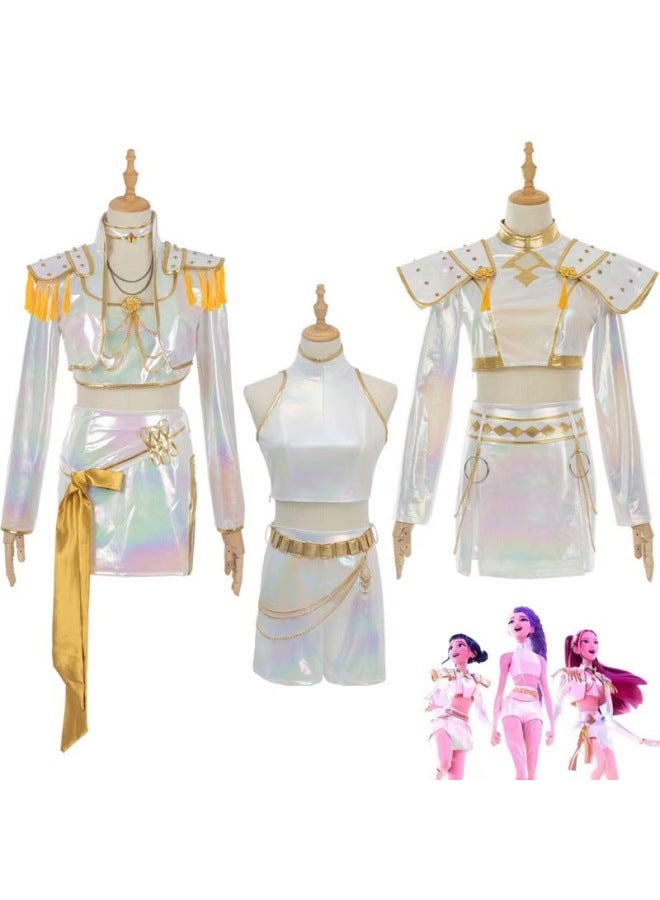 هالوين جديد كيبوب فتاة صياد الشياطين مجموعة كوزبلاي زي Lumizo Yomi Ra أبيض مسرح عرض كوزبلاي زي - Image 1