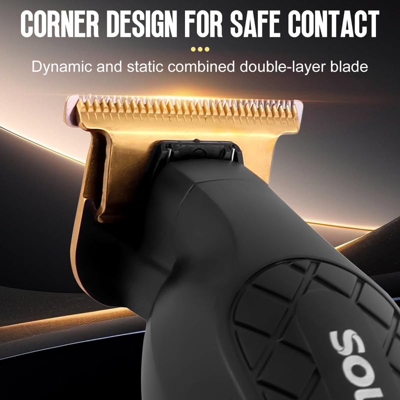 SOLIMPIA HT6026 Digital Display 0mm Professional Cordless Hair Clippers Rechargeable Wireless Hair Grooming Set Beard Trimming Beard Styling Rechargeable Liion Battery 1000mAh 240 min RuntimeMen - Image 3