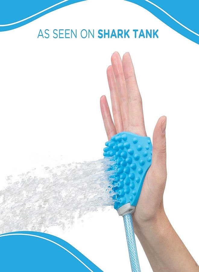 Peyx Dog Shower Attachment with Sprayer & Scrubber, Pet Bath Brush with Indoor Outdoor Adaptors, Handheld Shower for Dogs Cats Horses, Massage Grooming Tool, Adjustable Water Pressure, Easy Installation Pet Bathing Accessory for Home Use - Image 4