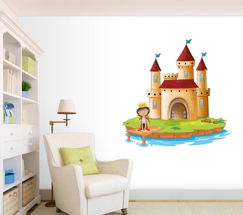 Asmi Collections Wall Stickers - Prince at a Castle - Image 2