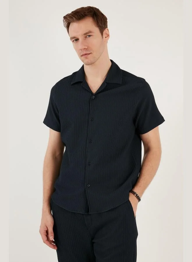 Buratti Buratti Apache Collar Short Sleeve Regular Fit Shirt Men's SHIRT CF24S117842