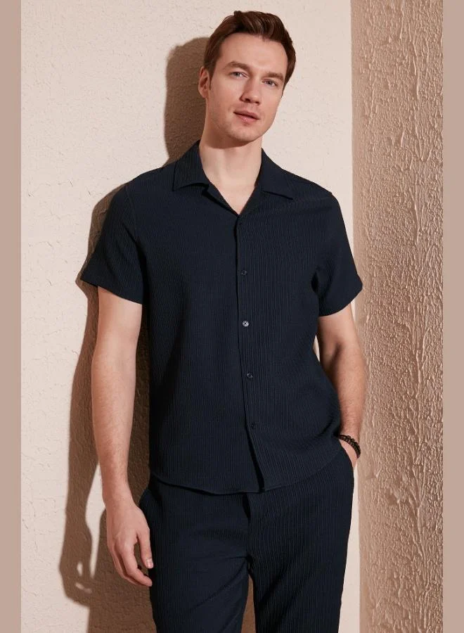 Buratti Buratti Apache Collar Short Sleeve Regular Fit Shirt Men's SHIRT CF24S117842