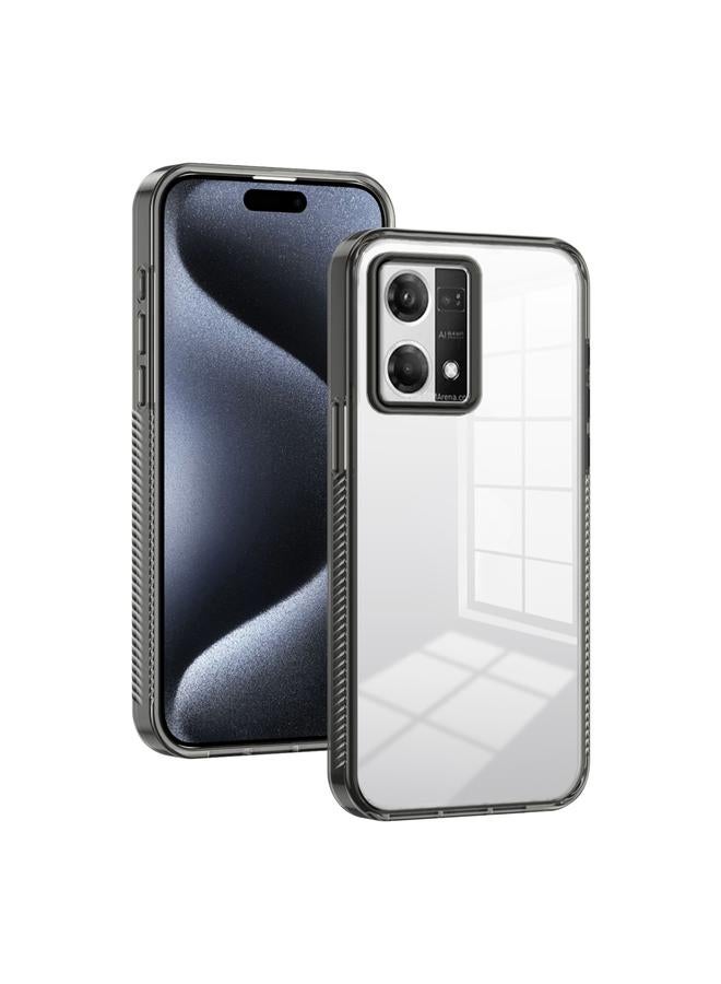 إيروريكس جراب لهاتف OPPO Reno7 4G جراب هاتف هجين من مادة TPU من الأكريليك الشفاف المقاوم للانزلاق - Image 1