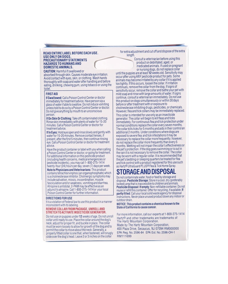 Hartz Ultraguard Flea And Tick Collar For Dogs And Puppies 7 Month Flea And Tick Protection And Prevention Per Collar White Up To 20 Inch Neck - Image 2
