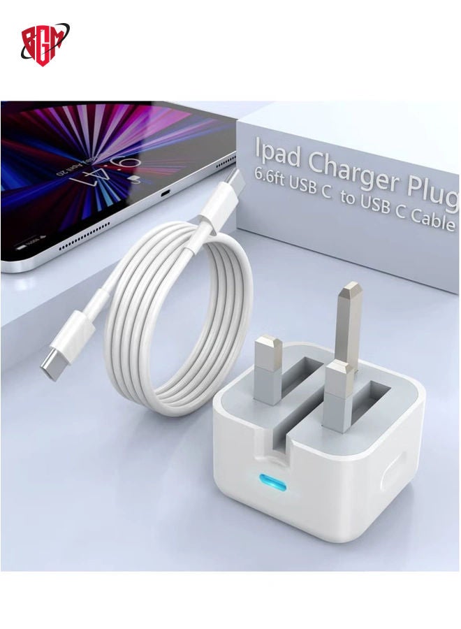 BGM iPhone Charger Fast PD20W USB C Wall Charger Fast Charging Type-C USB Charger Plug Universal Travel Adapter Type C Wall Plug Compatible for iPad Pro,iPad mini, iPhone 13 Pro/13 Pro Max/13/12/11 - Image 1
