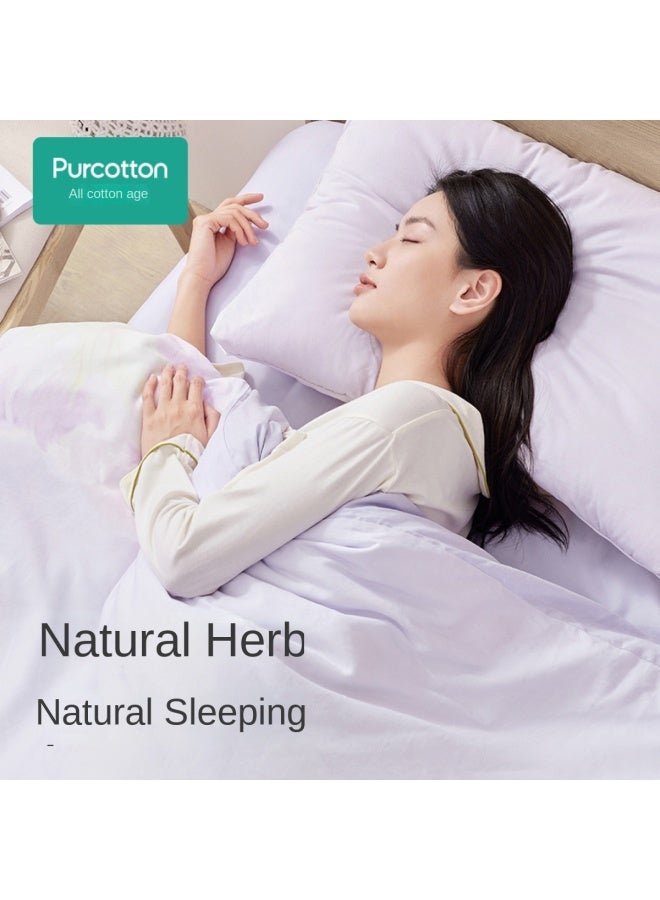 purcotton Double-sided Neck Pillow】adult Kapok Lavender Cassia Pillow, Single Pack For Home Use - Image 3