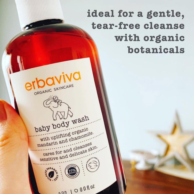 erbaviva Baby Body Wash 8 fl Oz - Image 4