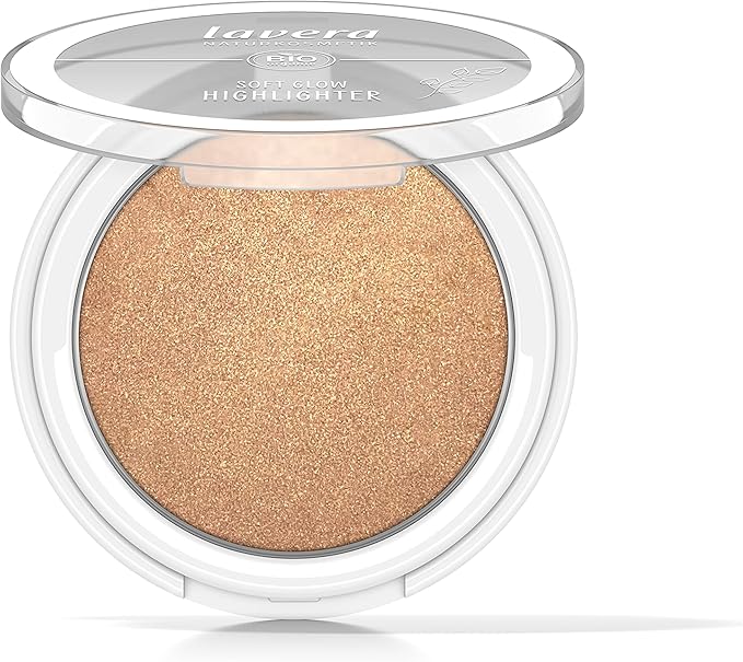 lavera Soft Glow Highlighter Ethereal Light 02 nude organic almond oil vitamin E vegan shimmering velvety texture 1 x 55g - Image 2