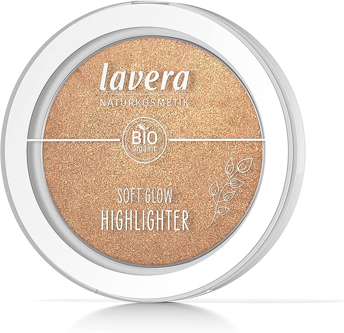 lavera Soft Glow Highlighter Ethereal Light 02 nude organic almond oil vitamin E vegan shimmering velvety texture 1 x 55g - Image 3