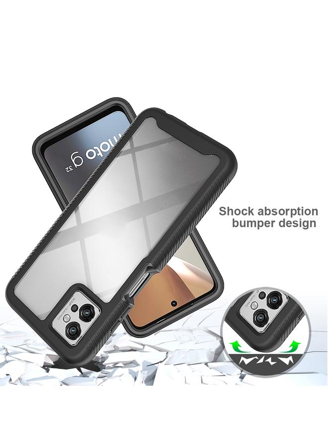 Green Tiger Motorola Moto G32 Starry Sky Full Body Hybrid Shockproof Phone Case Light Blue - Image 4