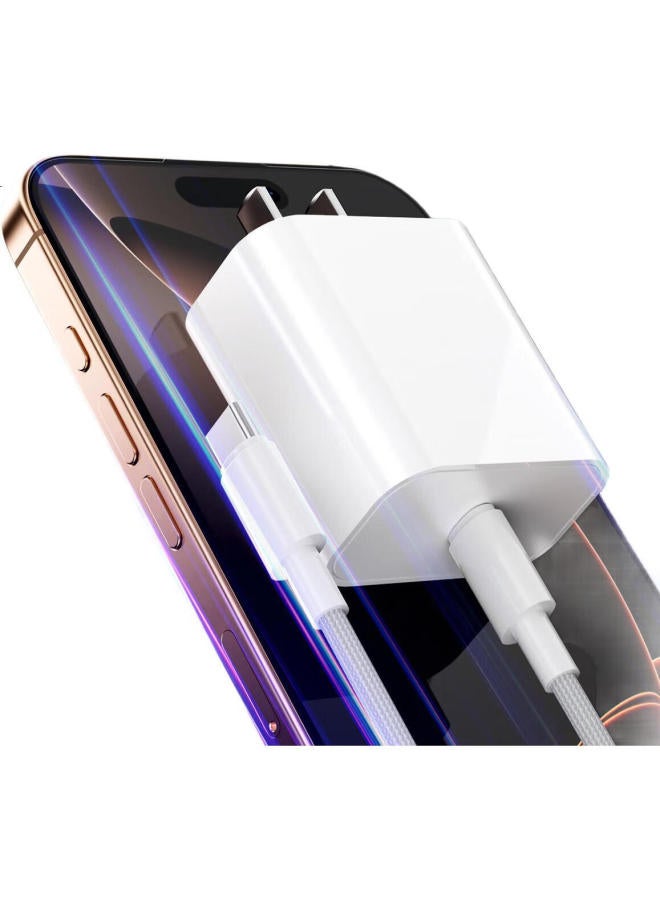 JD.com Jd Jingzao 20W Apple Charger Iphone Set Compatible With Apple 15/16 Phones, Huawei, Xiaomi, Honor, Gan Fast Charging Adapter With 60W Type-C Braided Data Cable - Image 2