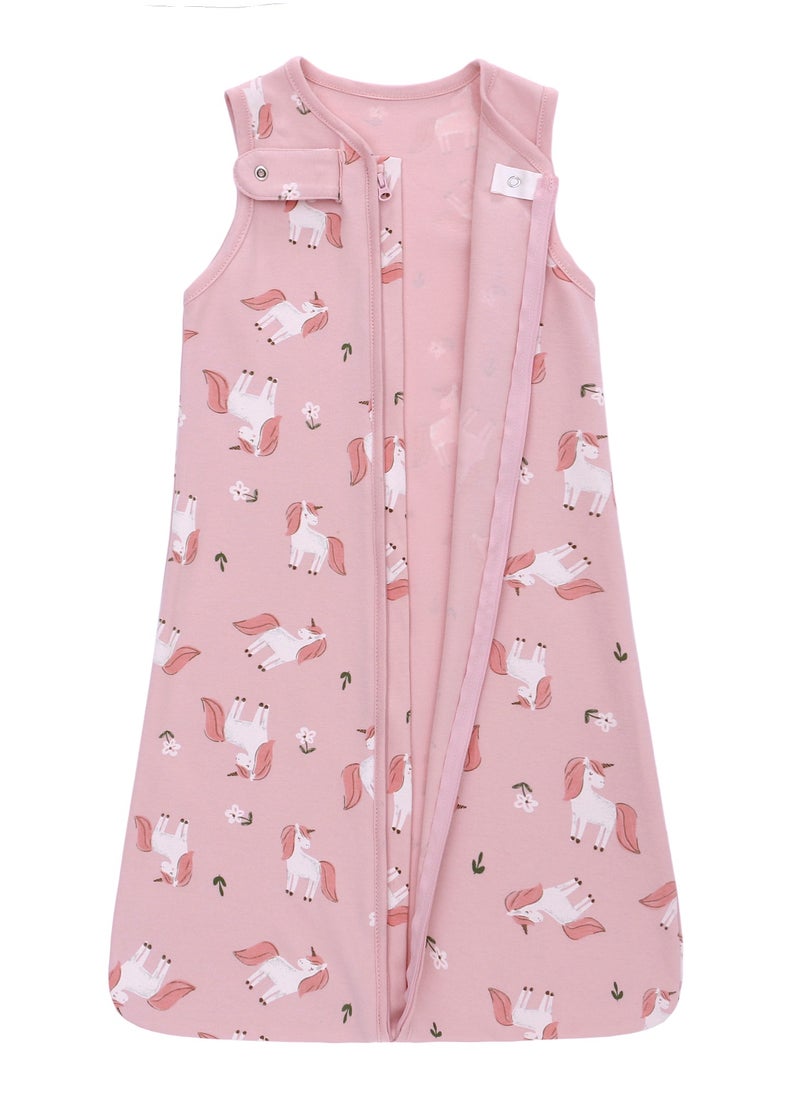 Miracle Baby - Baby sleeping bag 100% cotton sleeveless zipper baby sleeping sack summer swadde wrap - Image 1