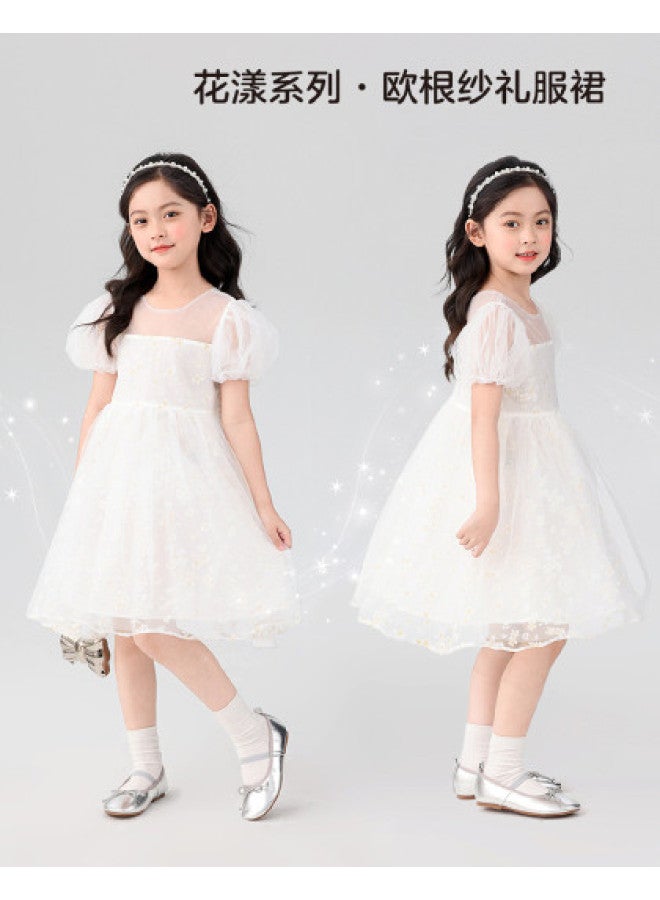 Zuoxi Girl's Princess Dress Summer Children's Dresses 2025 Large Size Kids Sweet Tulle Party Dress Girls Clothing - Image 1