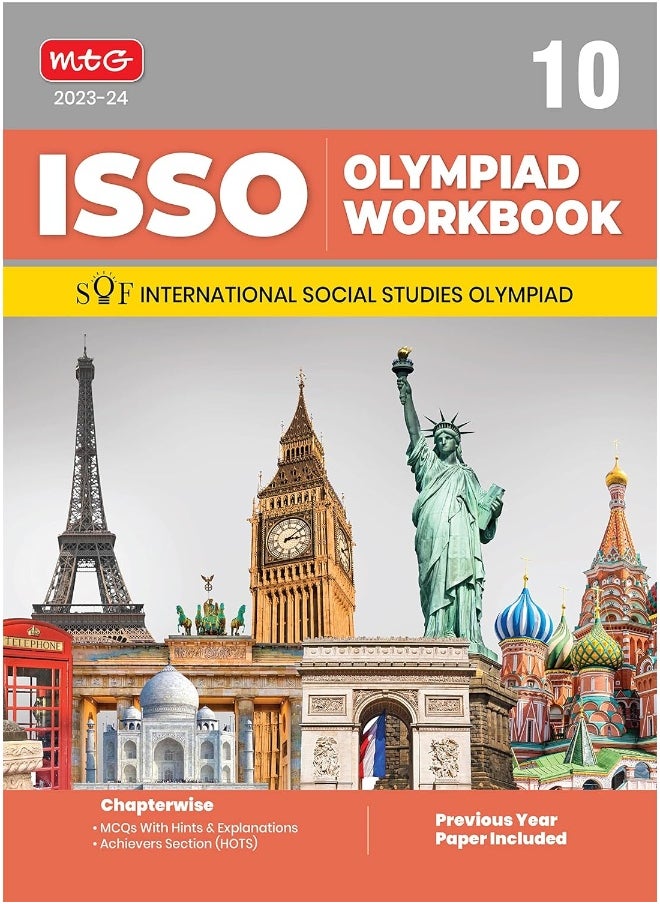 MTG International Social Studies Olympiad (ISSO) Workbook for Class 10 - Chapterwise MCQs, Previous Years Solved Paper & Achievers Section - ISSO Olympiad Books For 2023-2024 Exam  - Image 1