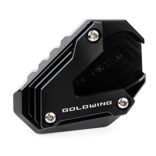 MOWOK Fit For Goldwing GL1800 2002-2017 and 2018-2024 Goldwing GL1800 1800 Motorcycle Side Stand Extension Kickstand foot Pad (Year 2018-2024 (Black)) - Image 3