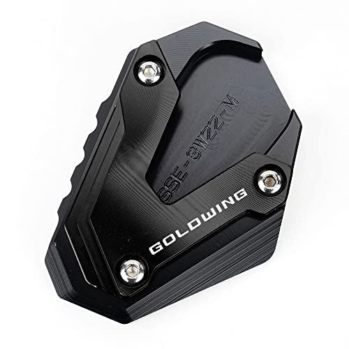 MOWOK Fit For Goldwing GL1800 2002-2017 and 2018-2024 Goldwing GL1800 1800 Motorcycle Side Stand Extension Kickstand foot Pad (Year 2018-2024 (Black)) - Image 4
