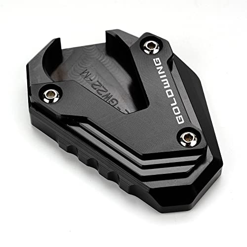 MOWOK Fit For Goldwing GL1800 2002-2017 and 2018-2024 Goldwing GL1800 1800 Motorcycle Side Stand Extension Kickstand foot Pad (Year 2018-2024 (Black)) - Image 1