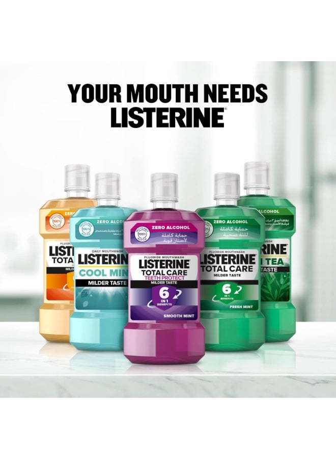 Listerine, Advanced White Mouthwash, Removes Tough Stains, Milder Taste, Spearmint Flavour, kills 99% of germs that cause bad breath, 500ml - Image 5
