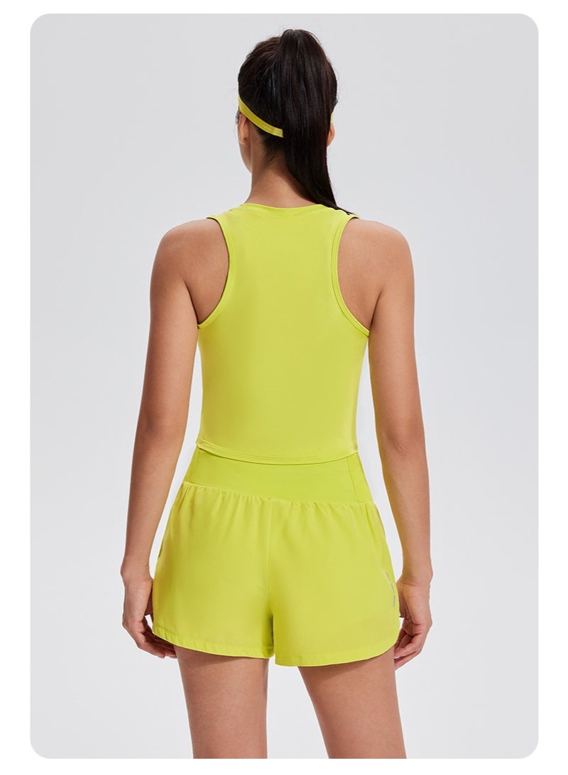 Tank Top Stretchy Slim Casual Sleeveless Vest Fitness Workout Sport Gym Yoga Sexy Women Crop Top Athletic T Shirt Running Tanks  - Image 3