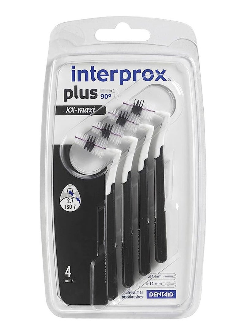 إنتربروكس فرشاة Interprox Interproximal لإزالة الأغشية الحيوية الفموية من الفراغات بين الأسنان بشكل كامل XX-Maxi soft 2.7 مم 4 وحدات - Image 1