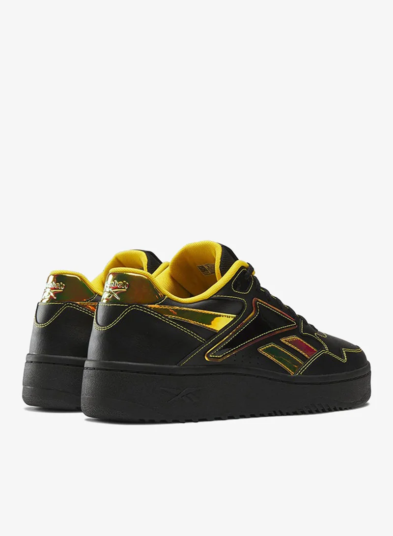 Reebok Black/Peach Glow/Classic Yellow Reebok Unisex Shoes  | Best Price UAE