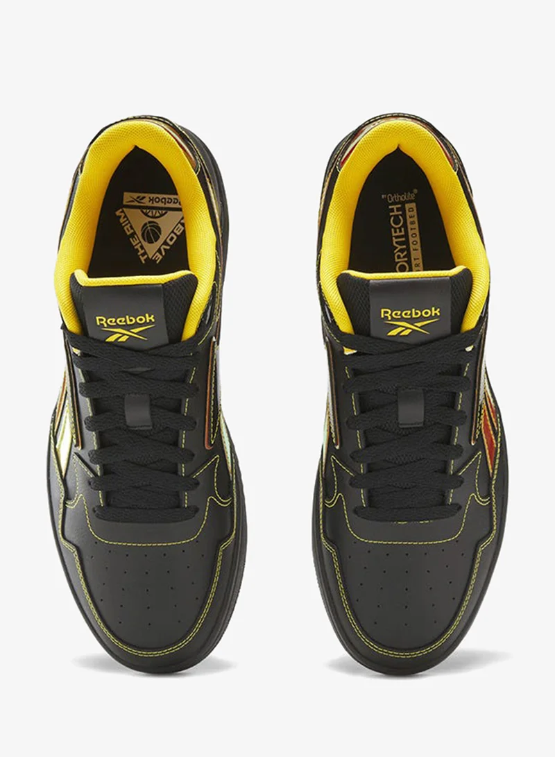 Reebok Black/Peach Glow/Classic Yellow Reebok Unisex Shoes  | Best Price UAE