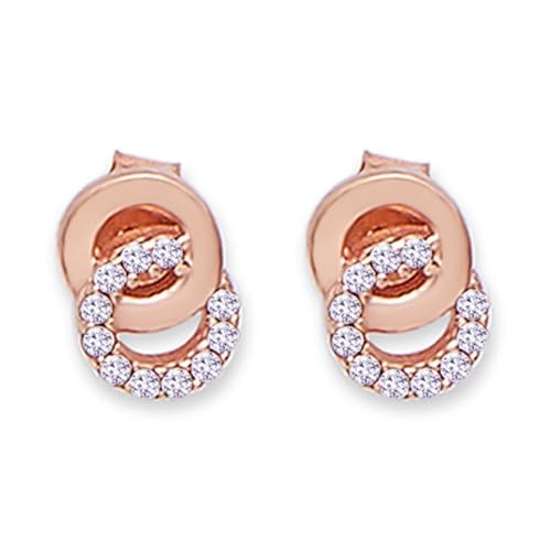 ZAVYA 925 Sterling Silver Rose Gold Plated CZ Jewellery Set | Gift for Women & Girls | With Certificate of Authenticity and 925 Hallmark - Image 5