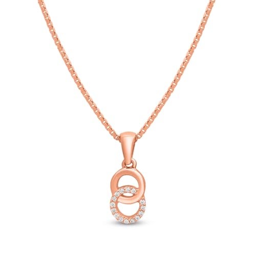 ZAVYA 925 Sterling Silver Rose Gold Plated CZ Jewellery Set | Gift for Women & Girls | With Certificate of Authenticity and 925 Hallmark - Image 4