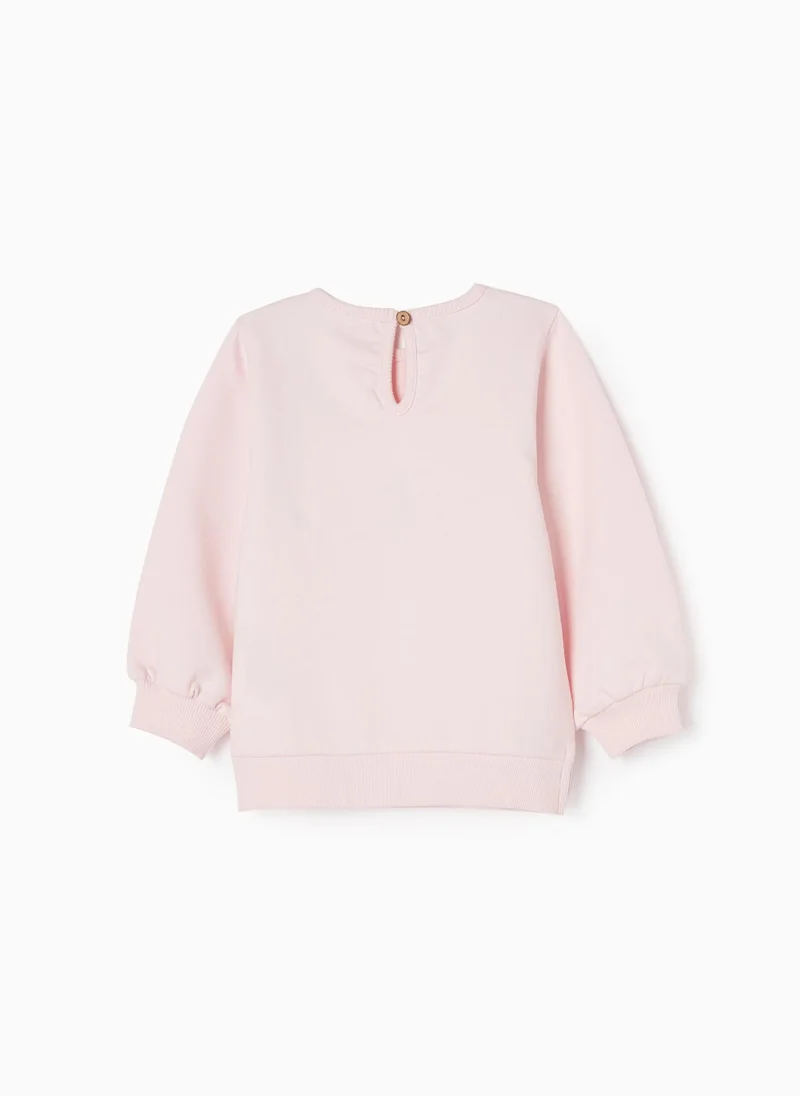 زيبي Cotton Sweatshirt for Baby Girls 'Dragonfly', Pink