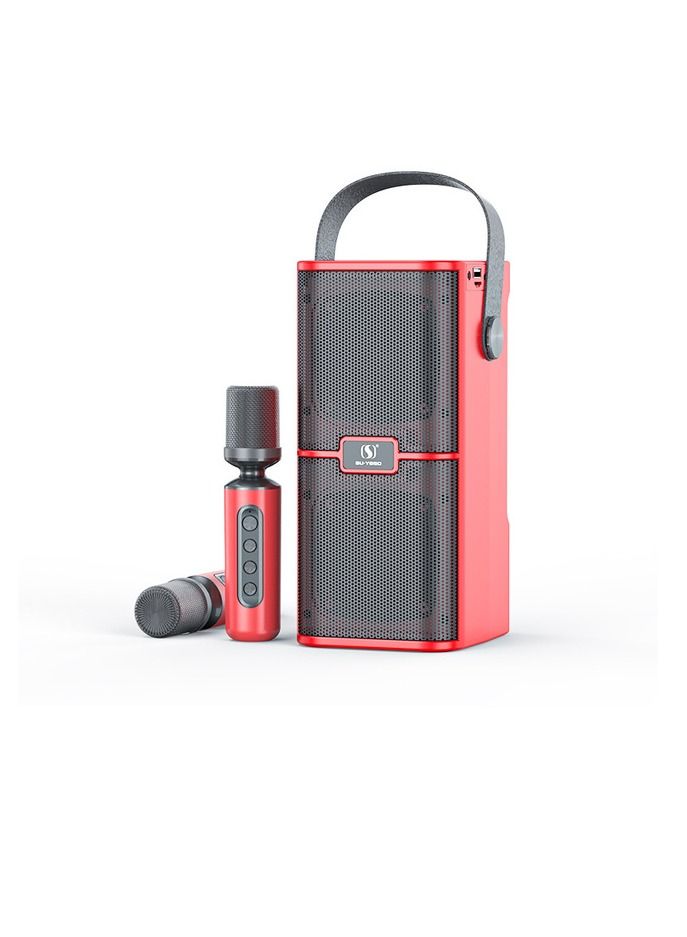 YS YS218 New High Power High  Bluetooth Dual Speaker Microphone All-In-One Family Outdoor Party Karaoke TF Sound Bag  - Image 1
