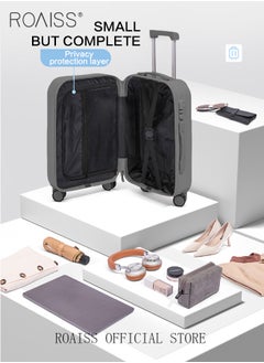 roaiss Trolley Case and 7Pcs Storage Bags Set with Universal Wheel Unisex Large Capacity Multifunctional Luggage with Telescopic Handle and Cup Holder for Men and Women Suitcases with Classification Bags  - Image 4