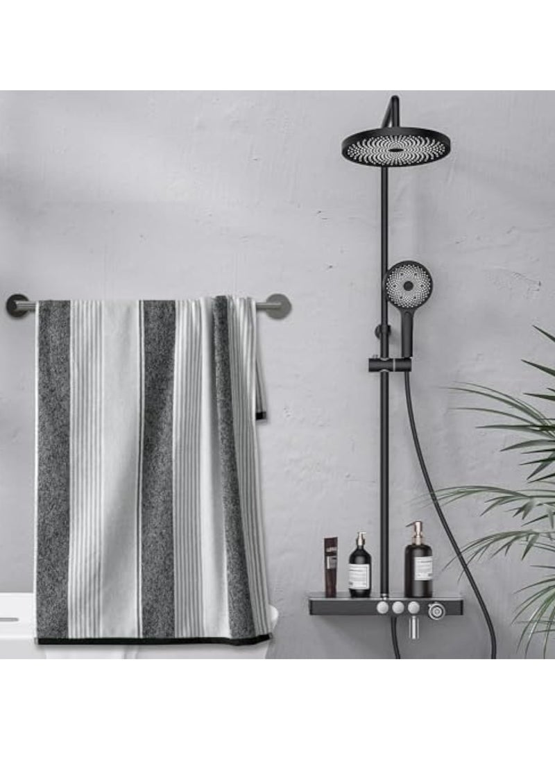 YelaJoy Bathroom Towel Bar,Adjustable 304 Stainless Steel Towel Holder, Adjustable 11.8 to 24.8 Inch,Modern Home Decor Towel Rod Bathroom Hardware Accessories (Silver) - Image 5