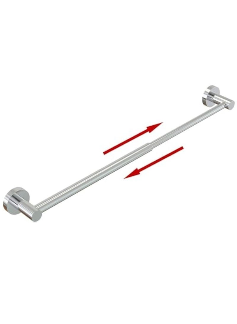 YelaJoy Bathroom Towel Bar,Adjustable 304 Stainless Steel Towel Holder, Adjustable 11.8 to 24.8 Inch,Modern Home Decor Towel Rod Bathroom Hardware Accessories (Silver) - Image 1