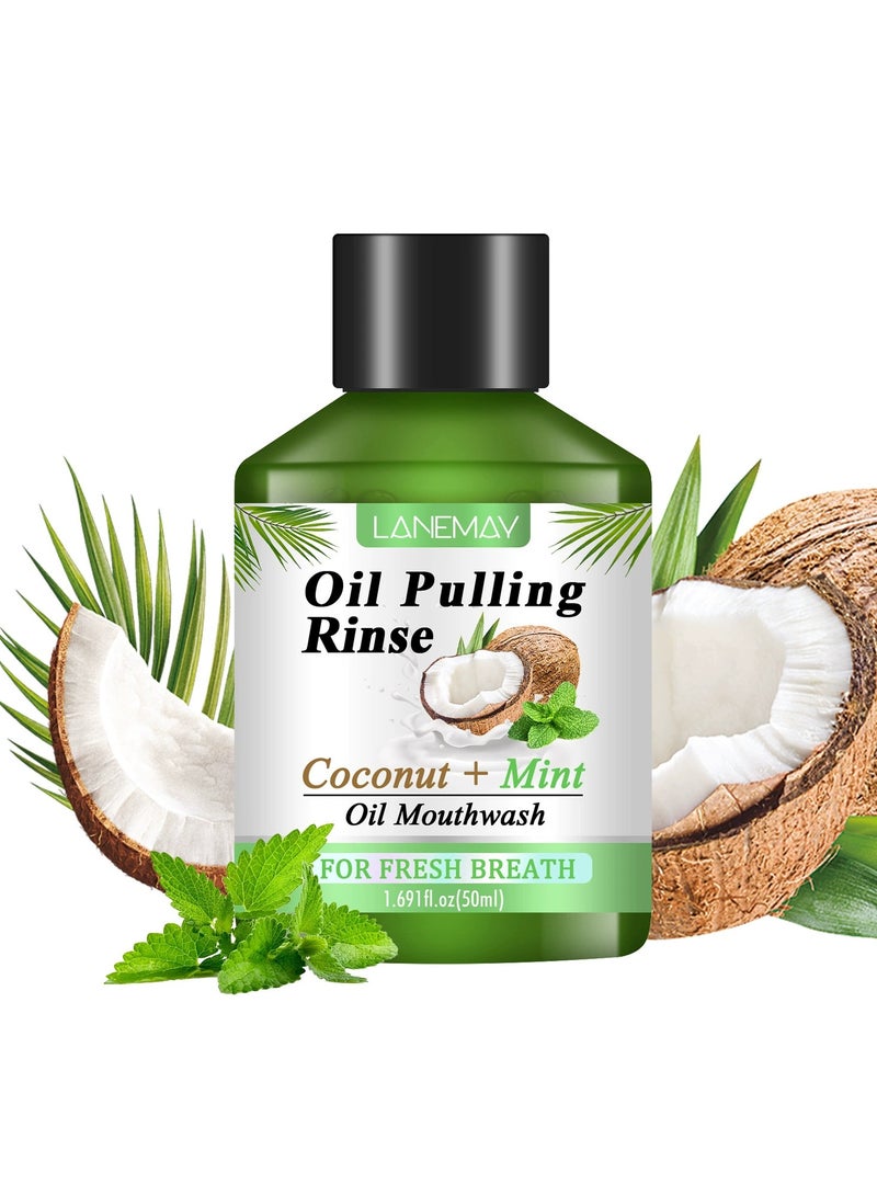 LANEMAY Coconut Oil Mouthwash Fresh Breath Long Lasting Oral Rinse Clean Teeth and Gums Remove Bad Breath Natural Oral Care - Image 5