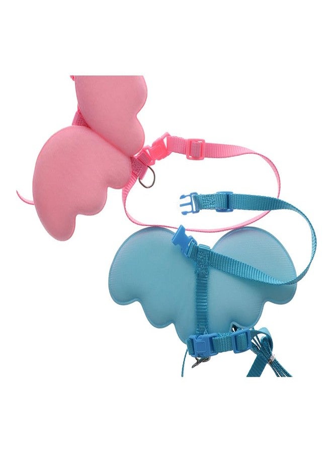 Pokinge 2 Pack Rabbit Harness and Leash, Adjustable Bunny Harness Cute Wings Pet Harness Leash Set for Puppy Kitten Ferret and Other Small Animals - Image 4