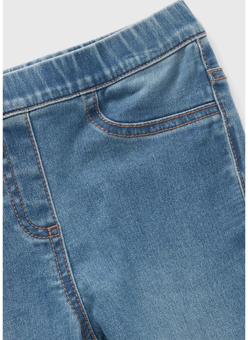 Matalan Girls Blue Lightwash Flare Jegging