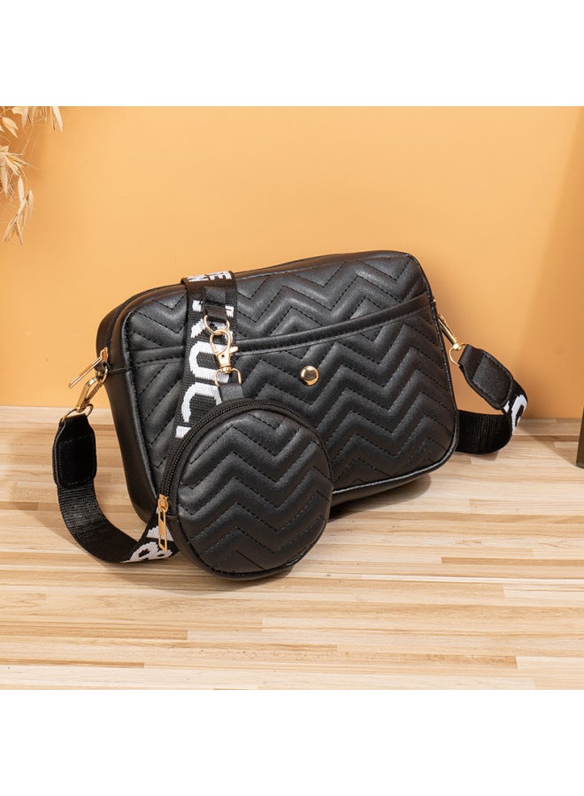 Bag Shoulder New Girls Crossbody Cosmetic Bag V Pattern Fashion Embroidered Shoulder Crossbody Bag Mother And Mother - Image 4