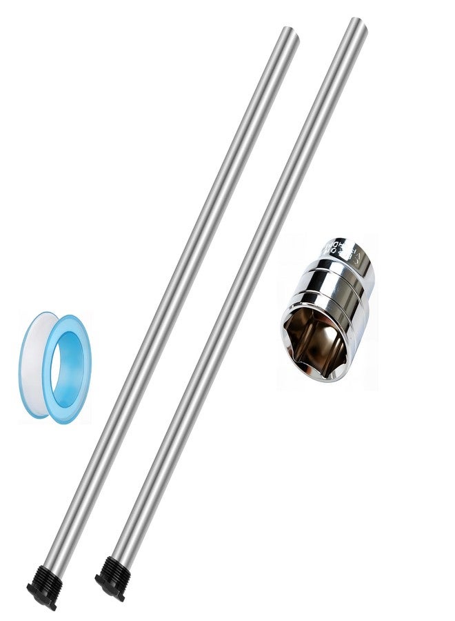VATTCEEL Anode Rod for hot Water Heater. Water Heater Anode Rod. Compatible with Rheem, A. O. Smith, Giant, Corrosion Protect Reduce Rotten Egg Smell. 22.7 Inches 3/4 Inch （2PCS） - Image 1