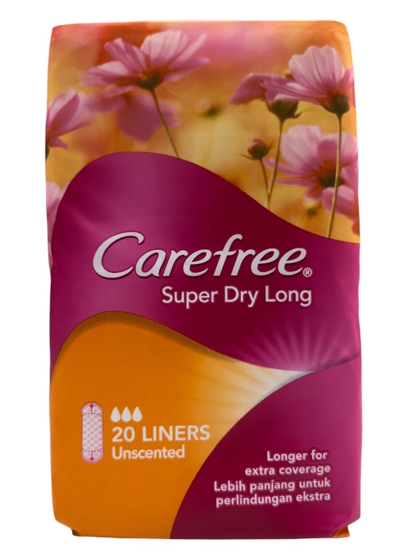 Carefree CAREFREE LINERS 20s SUPER DRY LONG  - Image 1