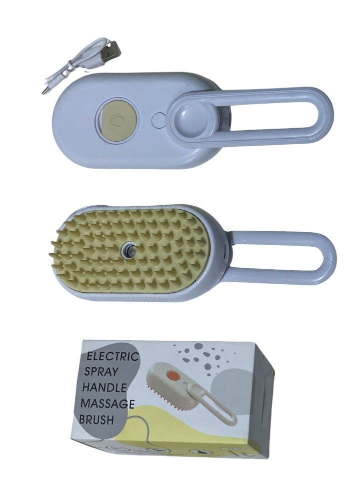 Pet Electric Spray Massage Brush With Handle