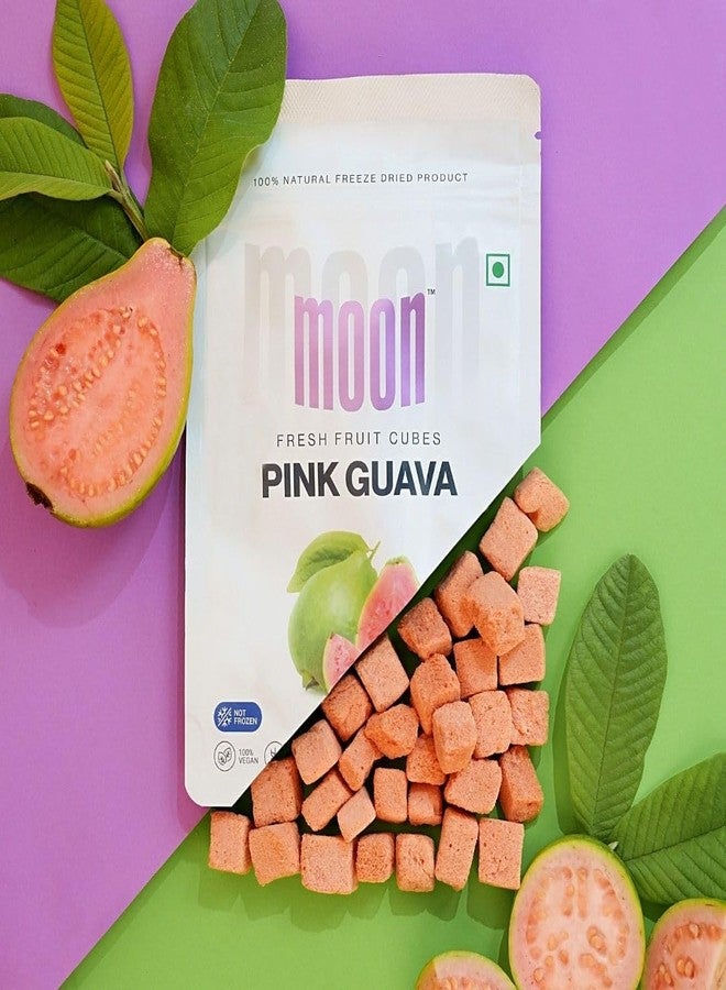 Moon Freeze Dried Guava | No Preservatives, No Added Sugar, Healthy Dried Fruit | 100% Natural, Vegan, Gluten Free Snack for Kids and Adults | 16 grams Pouch (Pack of 3) - Image 4