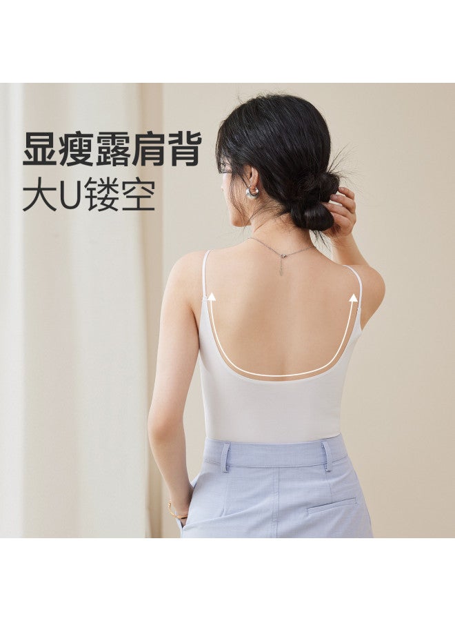 MIIOW Wire-Free Bra Strap Camisole Top For Women, Made Of Cooling Silk, Can Be Worn As Innerwear Or Outerwear - Image 5