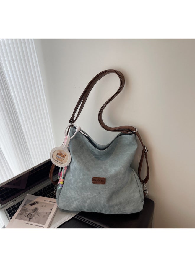 New Women Lightweight Small Backpack Commuter Tote Bag Single Shoulder Crossbody Niche Textured Backpack - Image 1