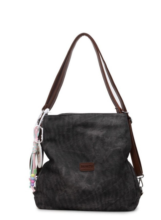 New Women Lightweight Small Backpack Commuter Tote Bag Single Shoulder Crossbody Niche Textured Backpack - Image 5