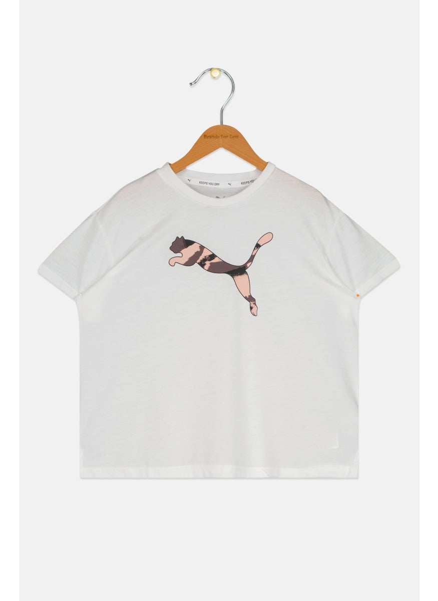 PUMA Kids Girl Sportswear Fit Outdoor Top, White  - Image 1
