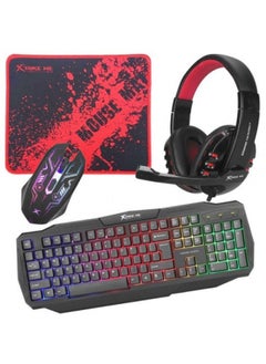 XTRIKE ME Xtrike Me 4in1 Wired Gaming Combo With Mouse - Mousepad - Keyboard - Headset - CM-406  - Image 2