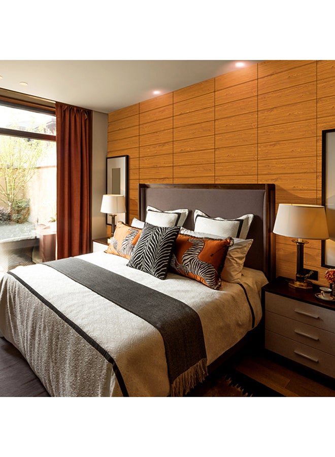 Voberry Self Adhesive 3D Three Dimensional Imitation Board Wall Paste Multicolour 23X30X5cm - Image 3