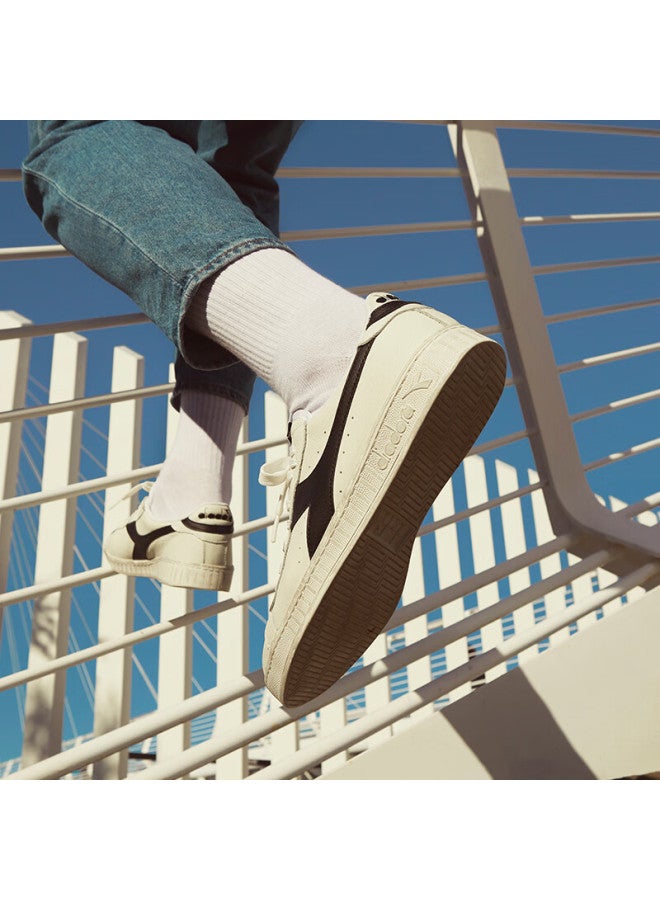 Diadora Game L Low Waxed Retro Casual Sneakers White/black 40.5 - Image 1