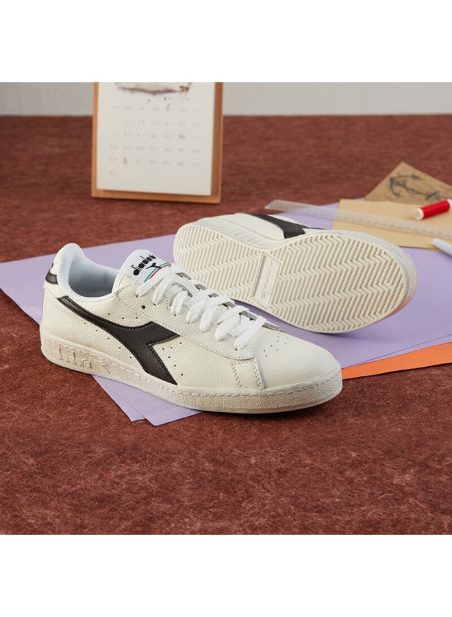 Diadora Game L Low Waxed Retro Casual Sneakers White/black 40.5 - Image 2